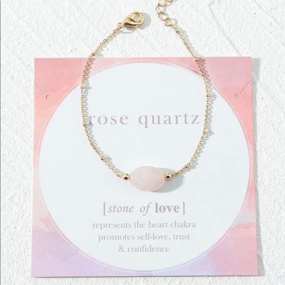 🎉HP🎉 Rose Quartz Stone of Love Bracelet (Boutique) - Picture 4 of 6